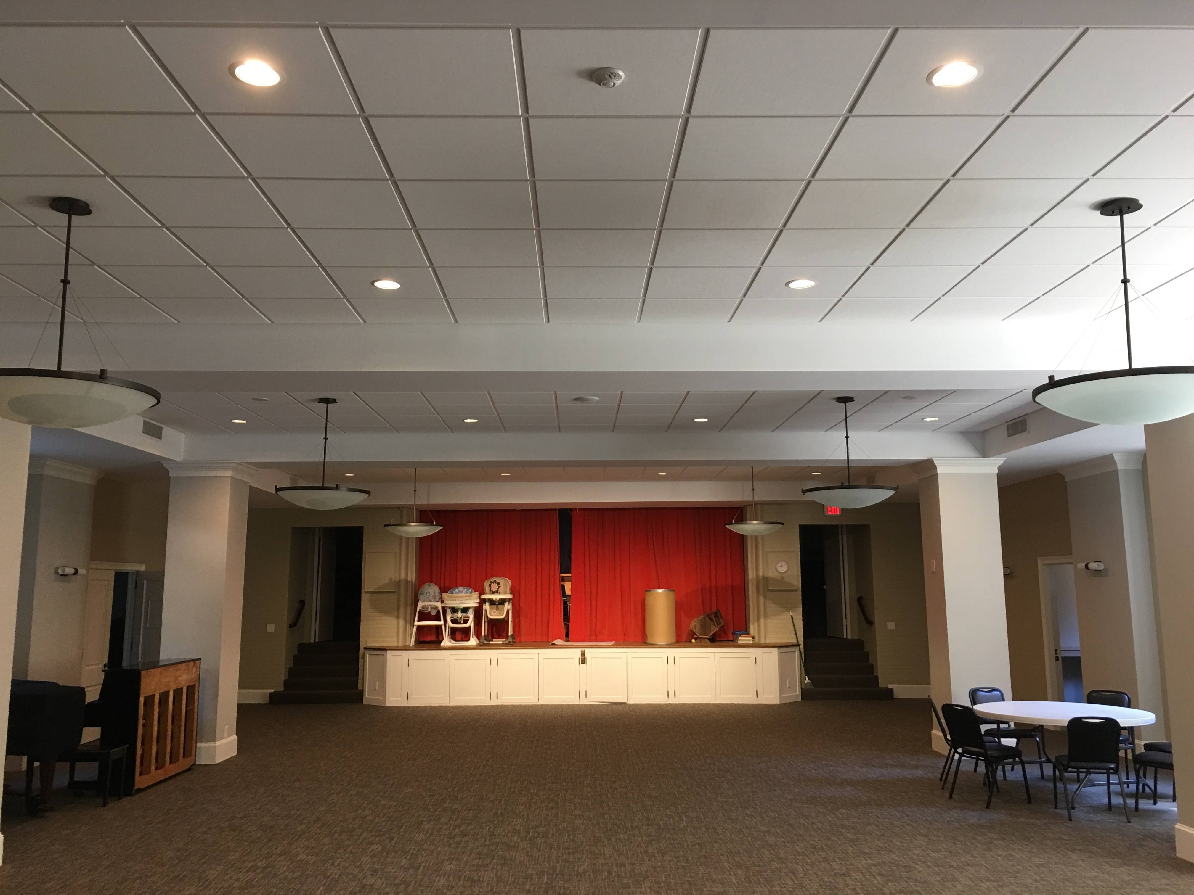 Image of acoustical ceiling installation
